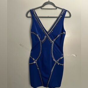 BEBE royal blue dress size small